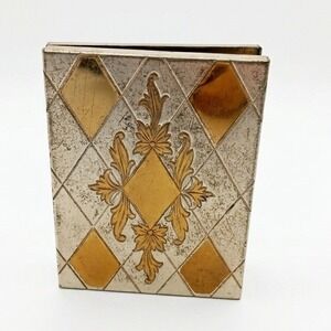 Vintage Folding Picture Frame Art Deco Style Double Frame Ornate 20s 30s 40s